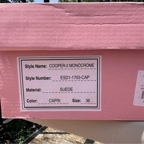 New Free People Rule Breaker Flatform Sandal Shoes Platform Suede Blue Capri 36 - Picture 6 of 17